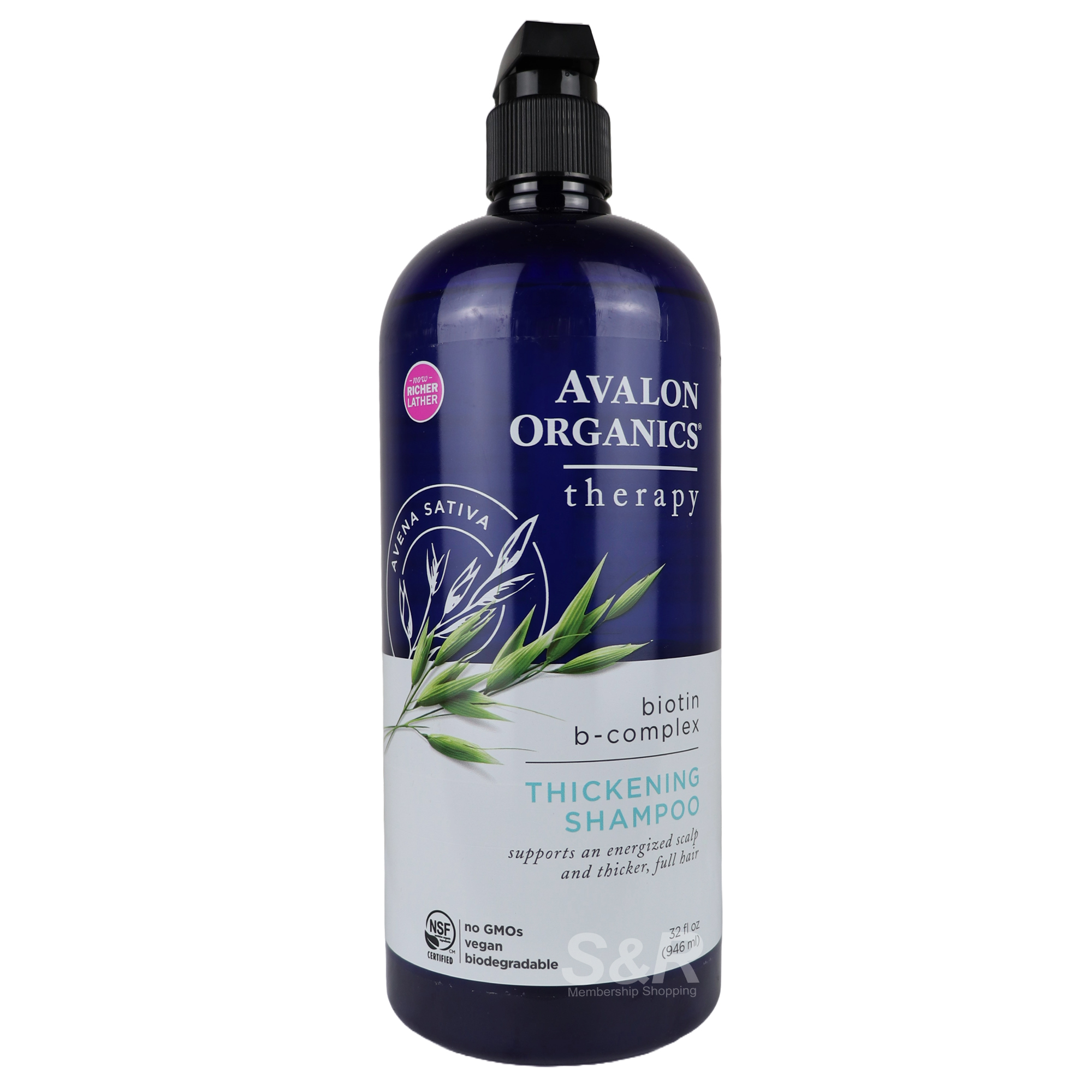 Avalon Organics Therapy Biotin Thickening Shampoo 946mL Avalon Organics Therapy Biotin Thickening Shampoo 946mL